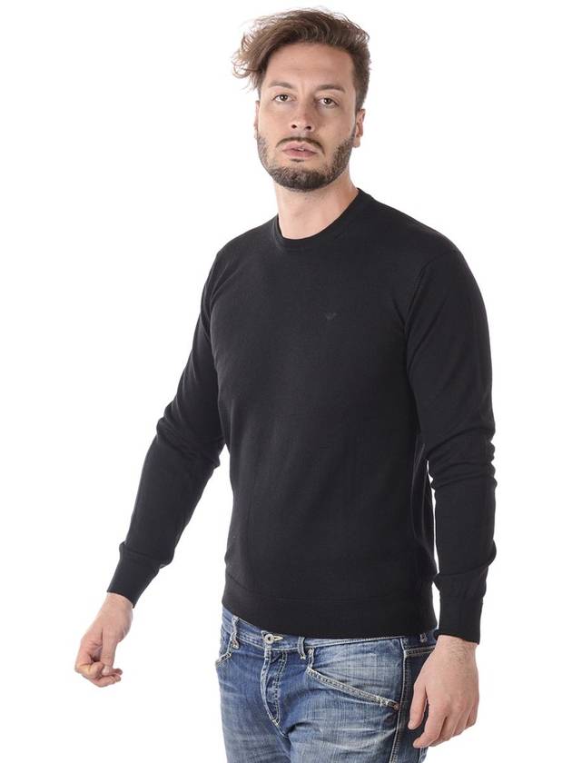 Sweater 8N1M911M4CZNERO BLACK - EMPORIO ARMANI - BALAAN 4