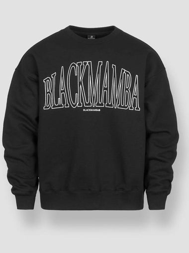 Signature Big Logo Overfit Sweatshirt Black - BLACKMAMBA - BALAAN 1