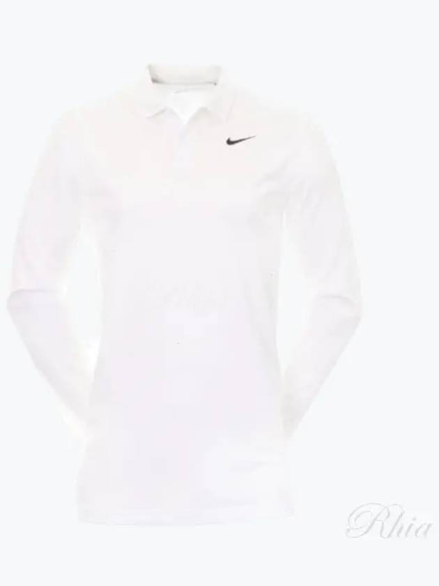 Dri Fit Victory Long Sleeve Polo Shirt White - NIKE - BALAAN 2