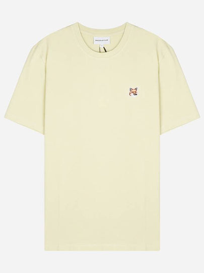 Fox Head Patch Classic Short Sleeve T-Shirt Yellow - MAISON KITSUNE - BALAAN 2