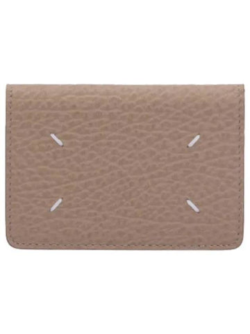 Stitched Slim Grain Card Holder Vichy Wallet - MAISON MARGIELA - BALAAN 1