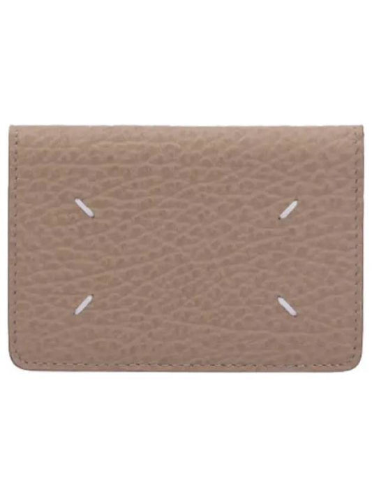 Stitched Slim Grain Card Holder Vichy Wallet - MAISON MARGIELA - BALAAN 1