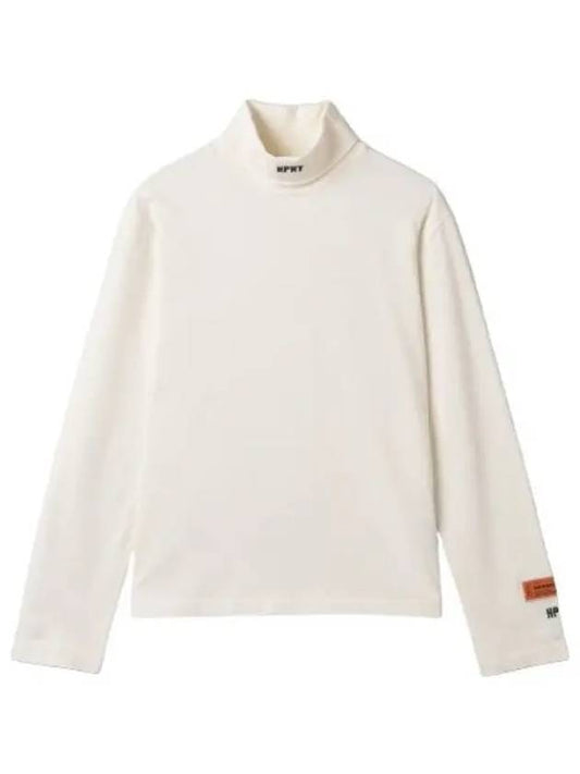 Heron Preston logo patch high neck t shirt white long sleeve - HERON PRESTON - BALAAN 1