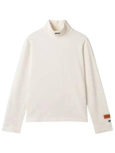 Heron Preston Logo Patch High Neck T Shirt White - HERON PRESTON - BALAAN 1