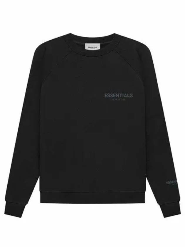 Essentials Summer Core Logo Sweatshirt Black - FEAR OF GOD - BALAAN 2