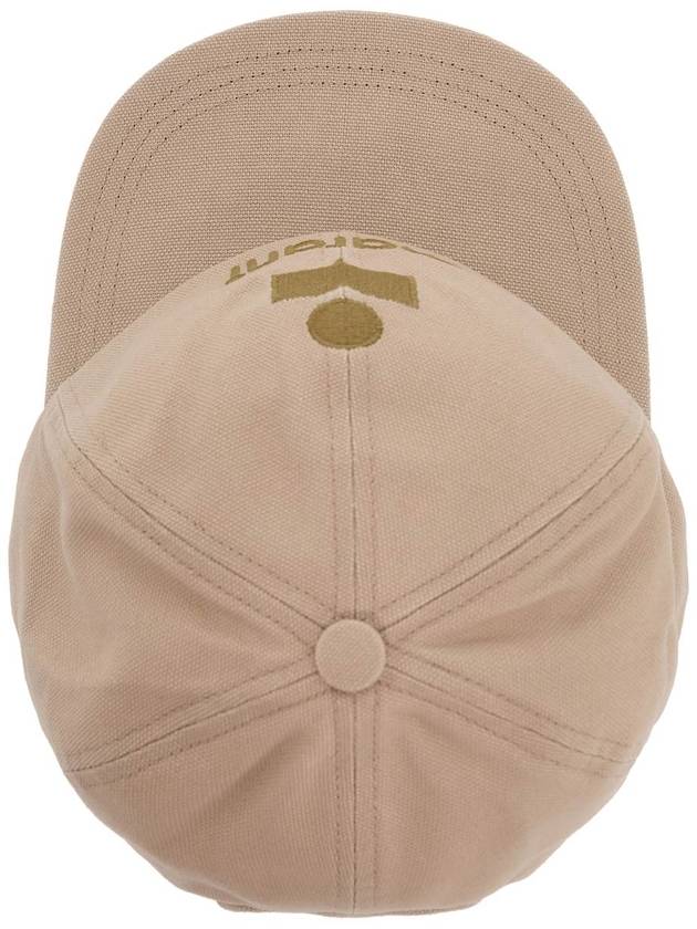 Tyron Logo Cotton Ball Cap Beige - ISABEL MARANT - BALAAN 3