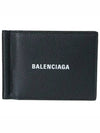 Grained Calfskin Bill Clip Bi-Fold Wallet Black - BALENCIAGA - BALAAN 2