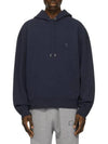 Bold Fox Head Patch Oversize Hoodie Navy - MAISON KITSUNE - BALAAN 4