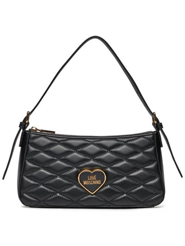 Romantic Logo Plaque Shoulder Bag - MOSCHINO - BALAAN 1