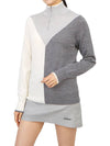 Color Block Merino Wool Quarter Zip Sweater Gray - G/FORE - BALAAN 6