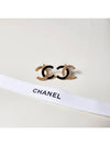 CC Logo Earrings Vintage Gold Black ABC944 - CHANEL - BALAAN 5