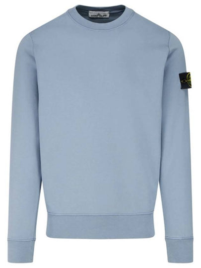 Men's Wappen Patch Sweatshirt Blue Grey - STONE ISLAND - BALAAN 2