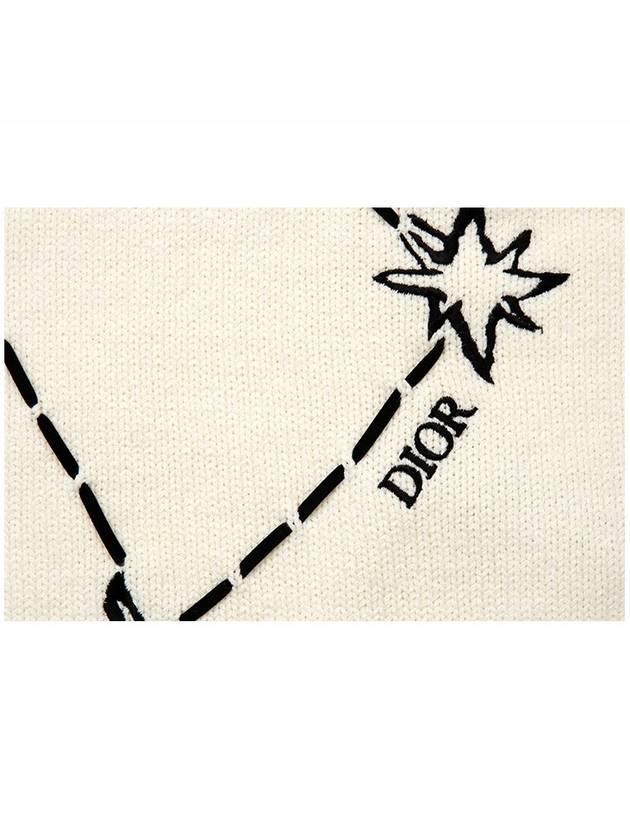 Logo Wool Knit Top White - DIOR - BALAAN 5