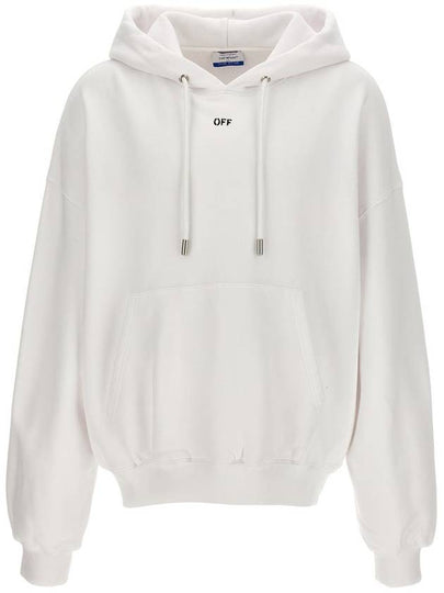 Logo Stamp Hoodie OMBB118C99FLE0010110 - OFF WHITE - BALAAN 2