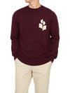 Evans Logo Crew Neck Knit Top Dark Plum - ISABEL MARANT - BALAAN 6