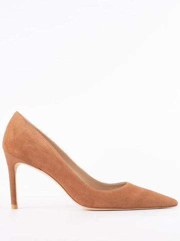 Stuart Weitzman Powder Suede Pumps - STUART WEITZMAN - BALAAN 1