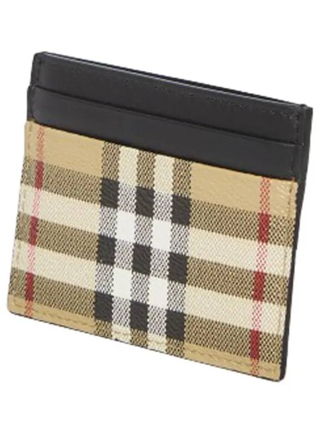 Vintage Check Card Wallet Beige - BURBERRY - BALAAN 4