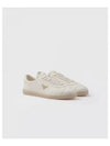 Triangle Logo Lane Leather Low-Top Sneakers Ivory - PRADA - BALAAN 2