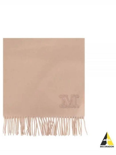 Wsdalia Embroidered Logo Cashmere Scarf Pink - MAX MARA - BALAAN 2