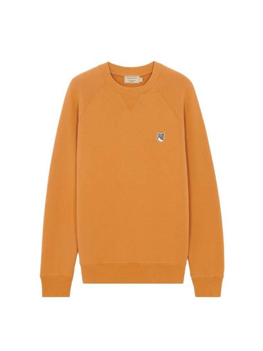 Fox Head Patch Cotton Sweatshirt Camel - MAISON KITSUNE - BALAAN 1