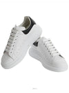 Oversized Leather Black Tab Low Top Sneakers White - ALEXANDER MCQUEEN - BALAAN 2