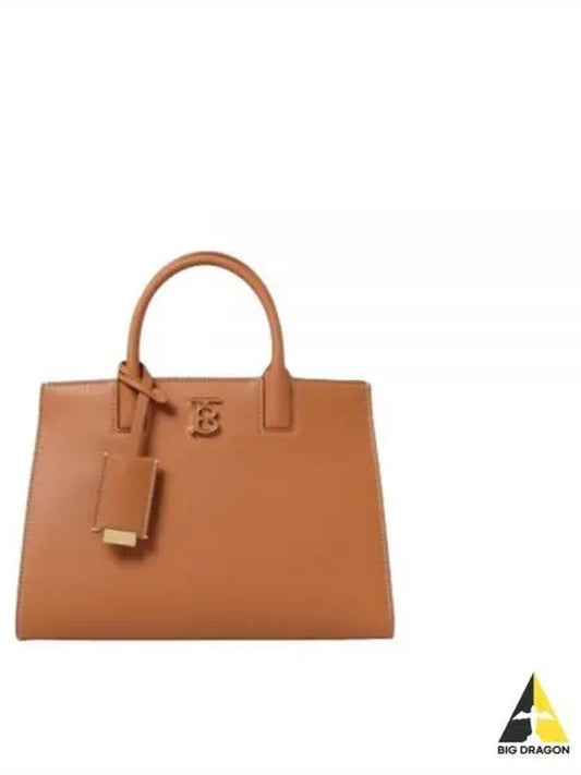 Mini Frances Leather Tote Bag Brown - BURBERRY - BALAAN 2