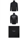 AZ-T256-051-1 Heart Logo Track Zip-up Black Men’s Jacket TFS - COMME DES GARCONS - BALAAN 4