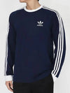 Adicolor Classic 3S Long Sleeve T-Shirt Dirk Blue - ADIDAS - BALAAN 2