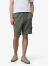 Cotton Fleece Cargo Bermuda Shorts Musk Green - STONE ISLAND - BALAAN 2