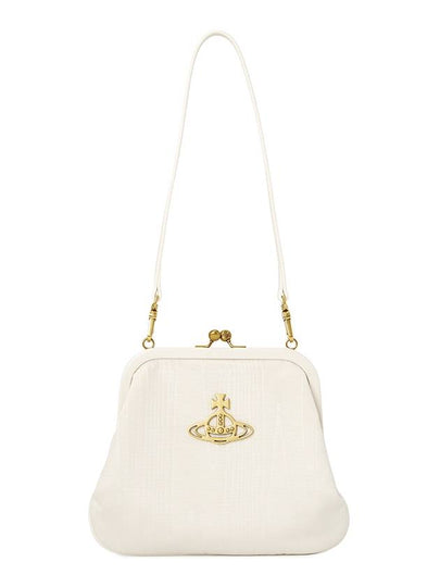 ORB Logo Clutch Bag White - VIVIENNE WESTWOOD - BALAAN 2