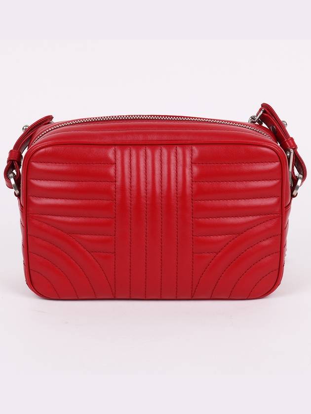 Red diagram silver mini chain bag 1BH038 - PRADA - BALAAN 4