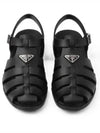 Triangle Logo Fisherman Rubber Sandals Black - PRADA - BALAAN 2