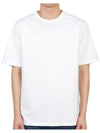 Men's Logo Patch Back Short Sleeve T-Shirt White - TEN C - BALAAN 2