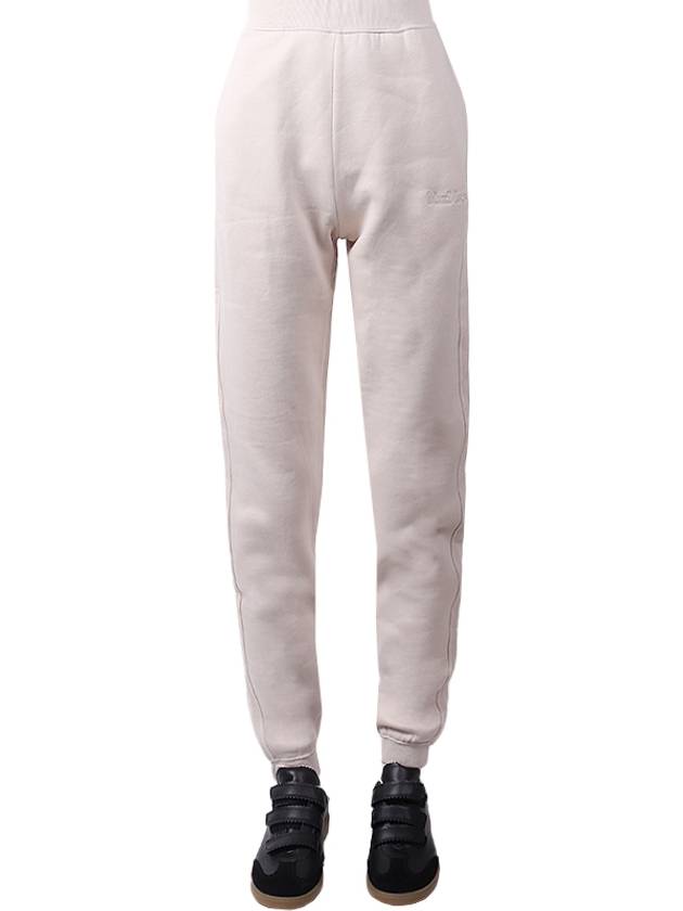 DELTA Wool Cashmere Logo Track Pants White - MAX MARA - BALAAN.