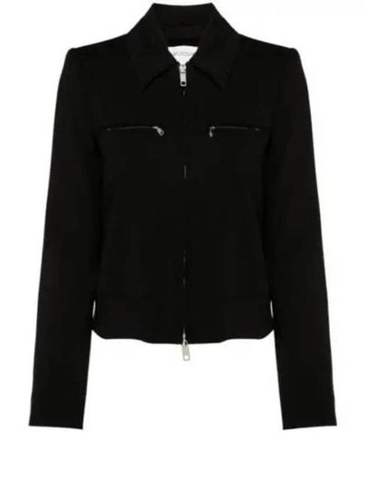 Plava Wool Zip-Up Jacket Black - MAX MARA - BALAAN 2