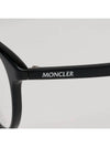 Eyewear Round Horn Rimmed Eyeglasses Black - MONCLER - BALAAN 6