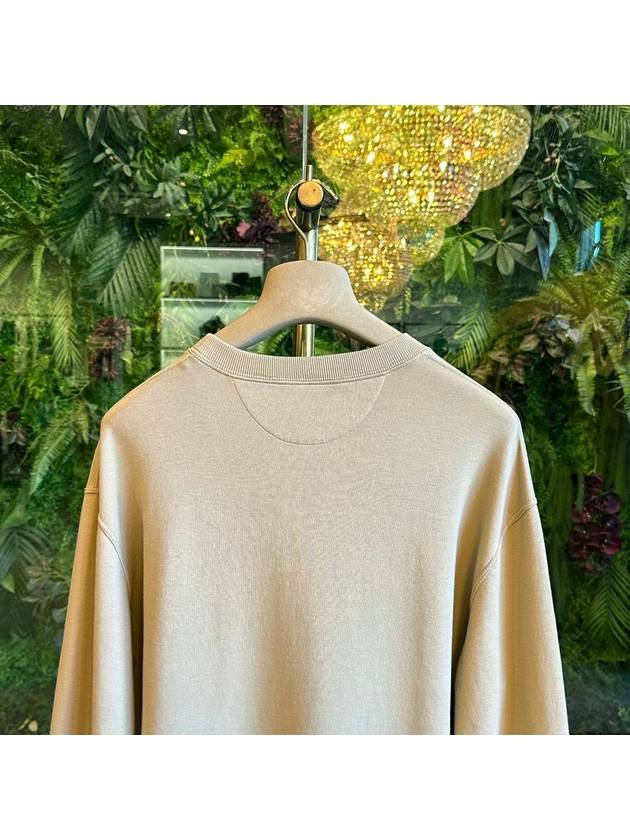 Embroidered Logo Sweatshirt Beige - BRUNELLO CUCINELLI - BALAAN 6