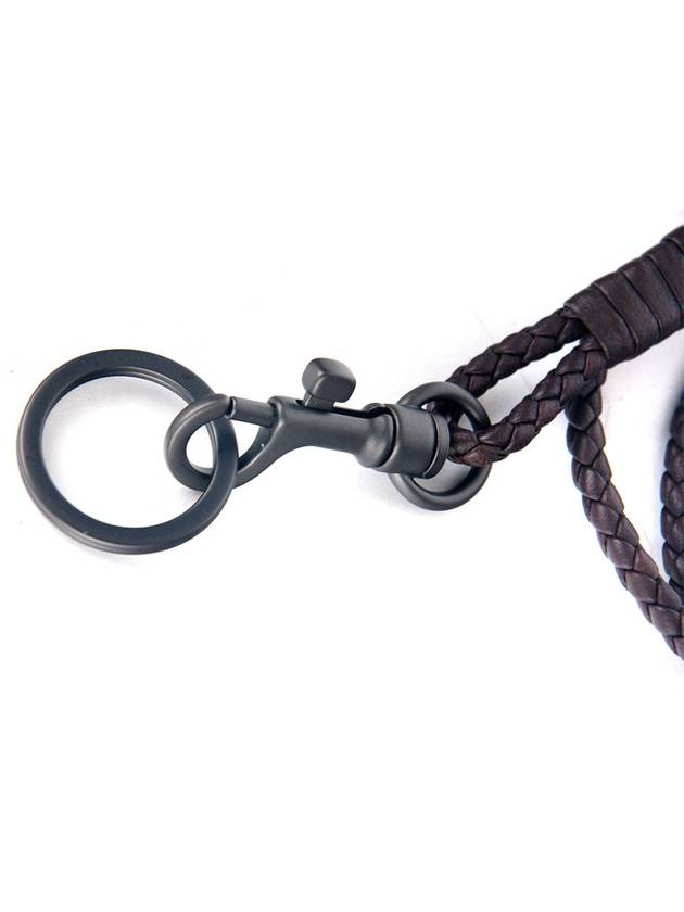 Woven Long Keyring Dark Brown - BOTTEGA VENETA - BALAAN 3