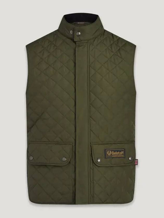 Logo Quilted Vest Khaki - BELSTAFF - BALAAN 2