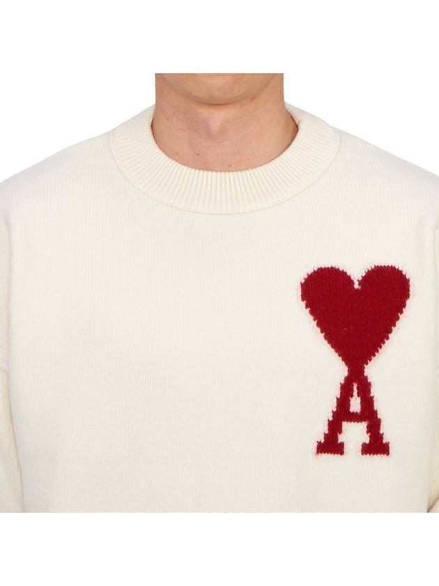 Big heart knit BFUKS006 018 154 Unisex 026 - AMI - BALAAN 5