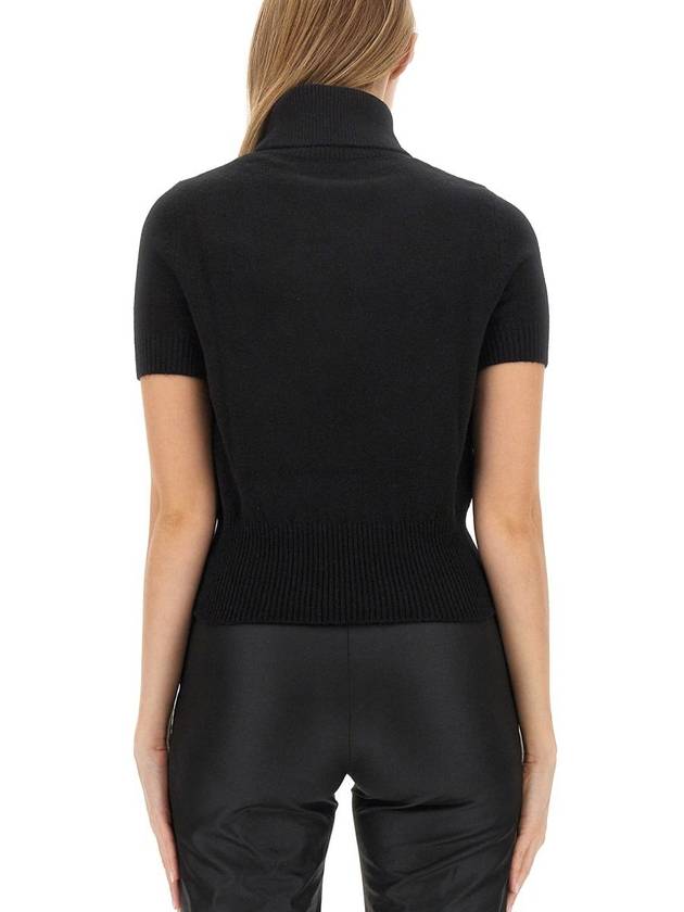 Cutout Logo Turtleneck Black - DIESEL - BALAAN 4