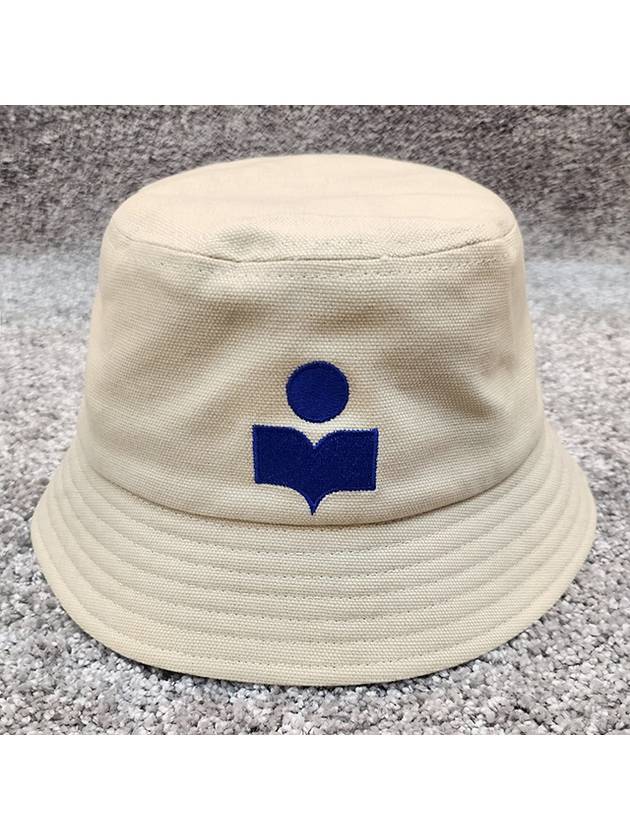 HALEY logo bucket hat ecru blue CU001XFA A1C09A ECBU - ISABEL MARANT ETOILE - BALAAN 2