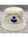 Haley Logo Bucket Hat Ivory - ISABEL MARANT - BALAAN 3