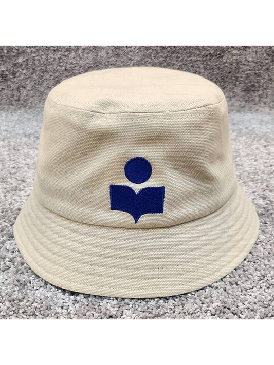 HALEY logo bucket hat ecru blue CU001XFA A1C09A ECBU - ISABEL MARANT ETOILE - BALAAN 2