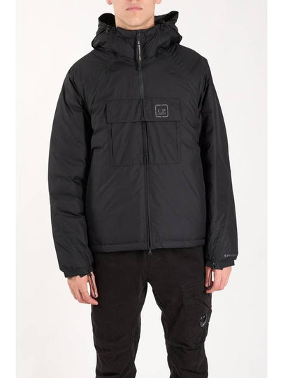 The Metropolis Series Pertex Hooded Bloom Down Padding Black - CP COMPANY - BALAAN 2