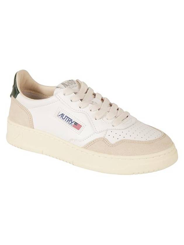 Medalist Leather Low-Top Sneakers Green White - AUTRY - BALAAN 4