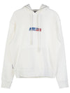 Embroidered Iconic Logo Cotton Hoodie White - AUTRY - BALAAN 2