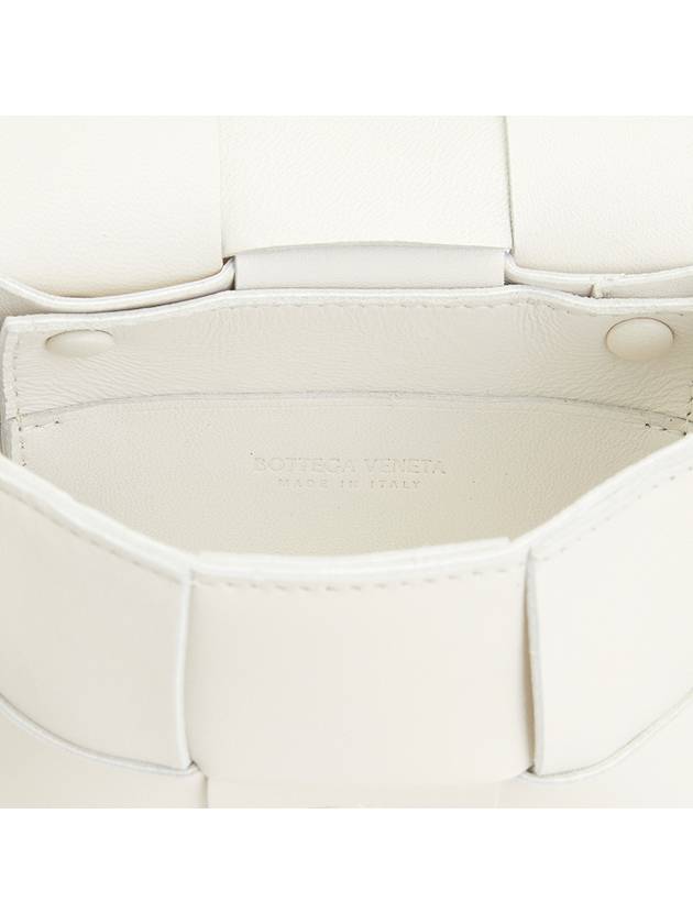 Intrecciato Cassette Small Cross Bag White - BOTTEGA VENETA - BALAAN 8