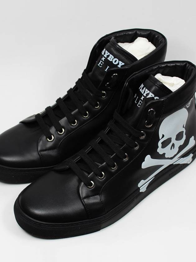 Bunny Skull High Top Sneakers Black - PHILIPP PLEIN - BALAAN 2