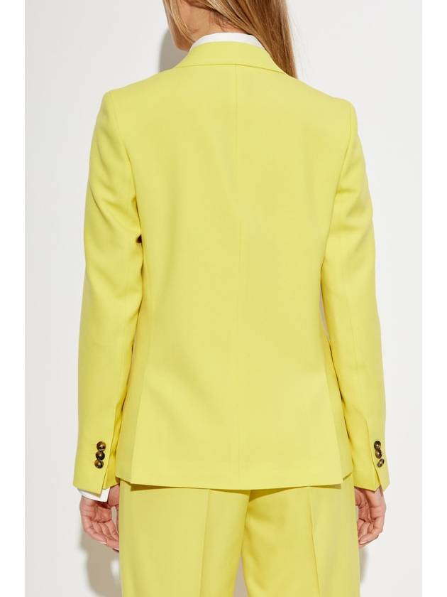 PS Paul Smith Double-breasted Blazer, Women's, Yellow - PAUL SMITH - BALAAN 4